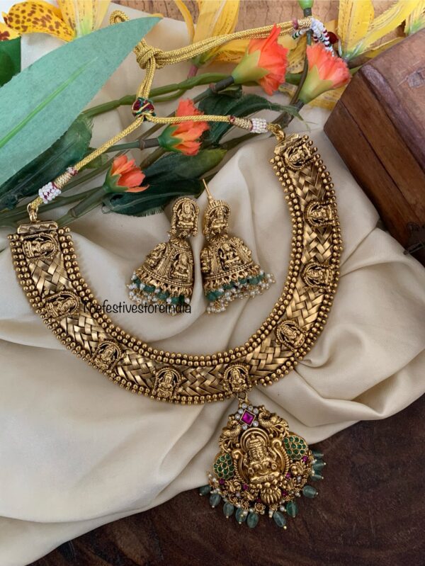 Bridal grand jalebi chain necklace set