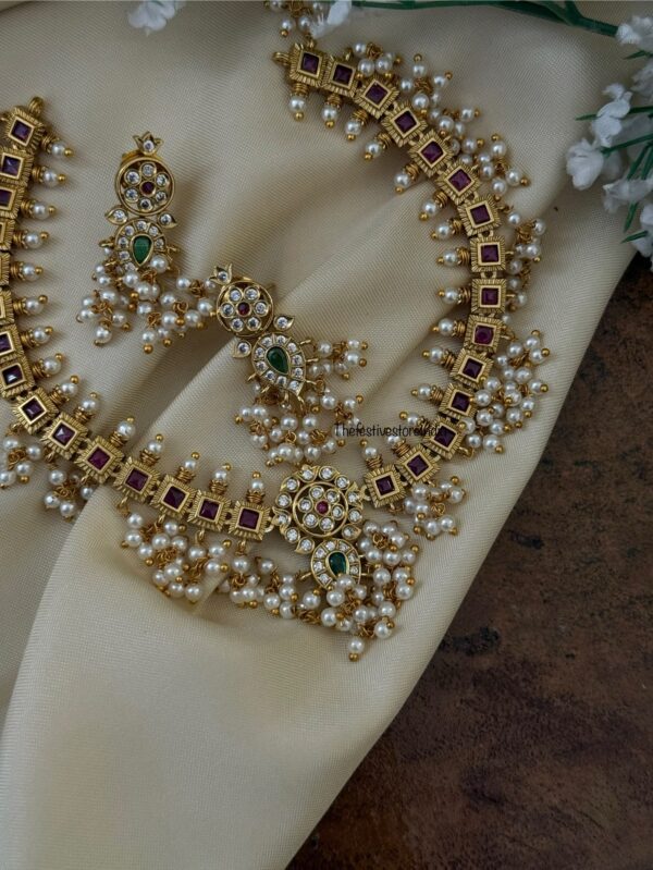 Guttapusalu blocks necklace set