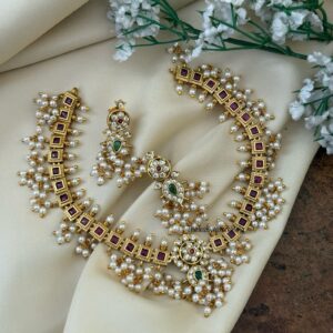 Guttapusalu blocks necklace set