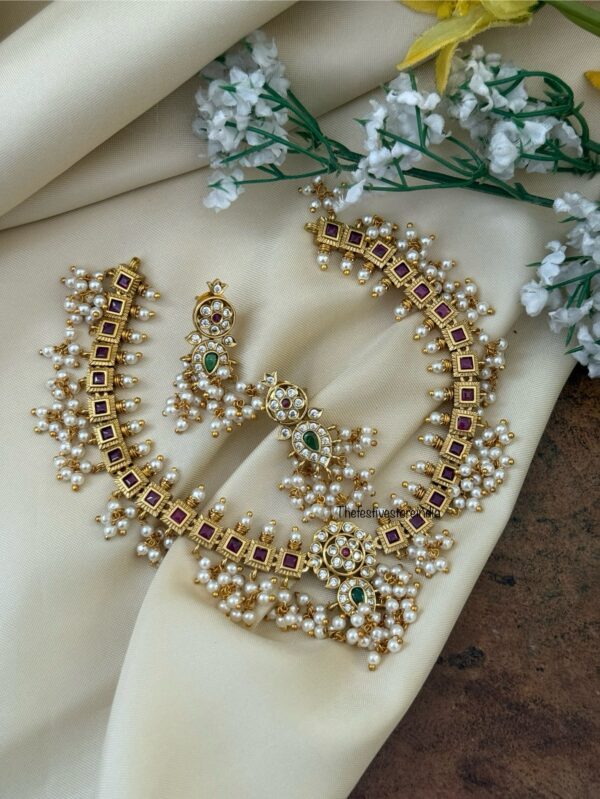 Guttapusalu blocks necklace set