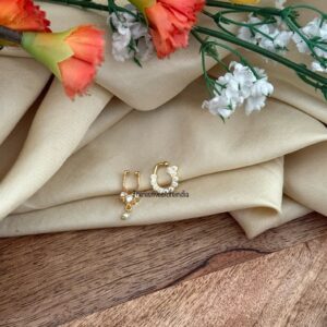 Muhurtham nosepin combo - white