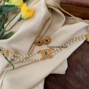 Pearl Butterfly choker set (Kids friendly) - Green