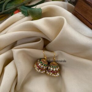 Simple jadau cluster hook jhumka
