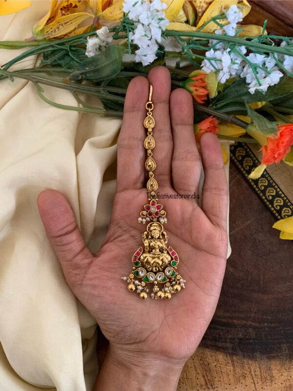 Lakshmi gold drops maangtikka