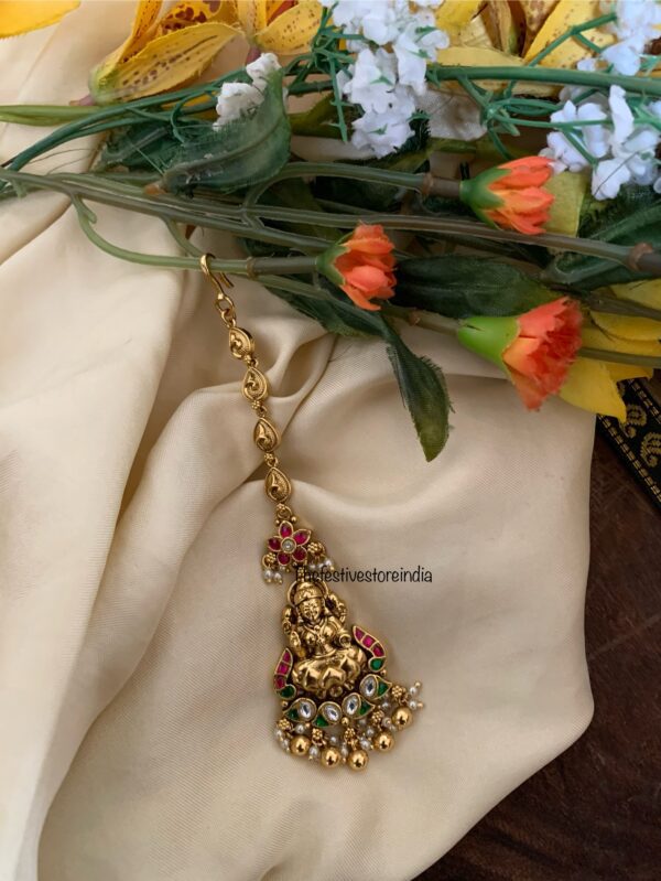Lakshmi gold drops maangtikka