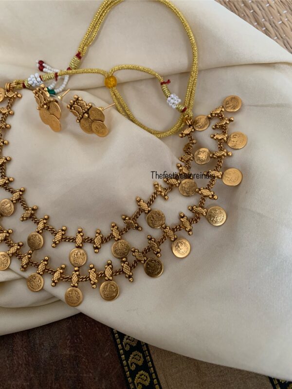 Budgeted Coin kaasu lakshmi necklace set