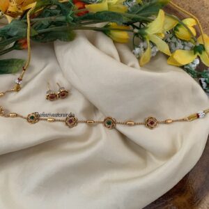 Budgeted FLOWER choker set