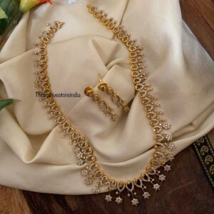 Minimalist Diamond look alike haaram set