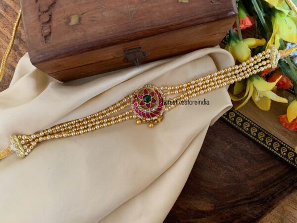 Jadau pearls choker