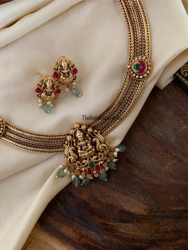 Bridal Lakshmi attigai chain set