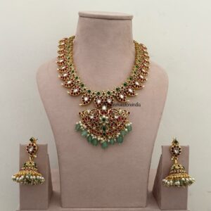 Classic bridal mango necklace set