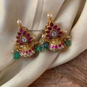 Unique Jadau screwback earrings