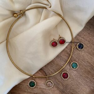 Multi colour drop hasli set