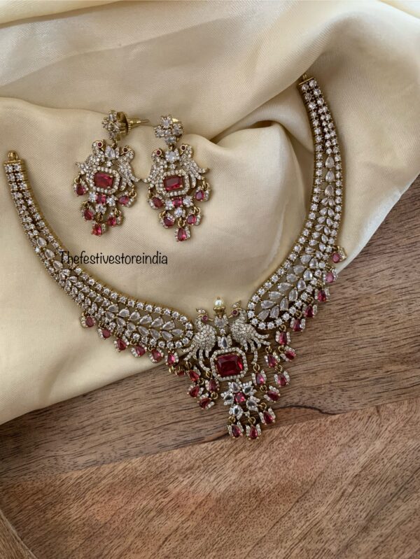 Victorian classic hasli with Ruby/Maroon stone