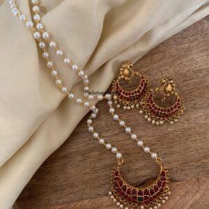 Budgeted Kemp chandra pearls set