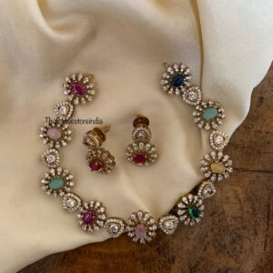 CZ multi colour stone set