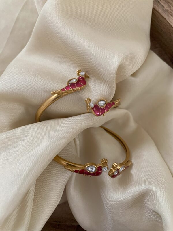 Enamel free size kada - Set of 2