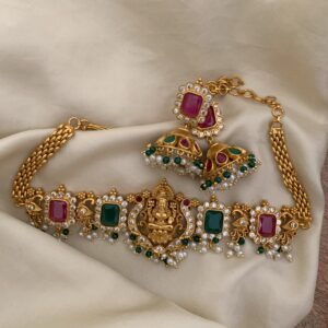 Matte Lakshmi choker set