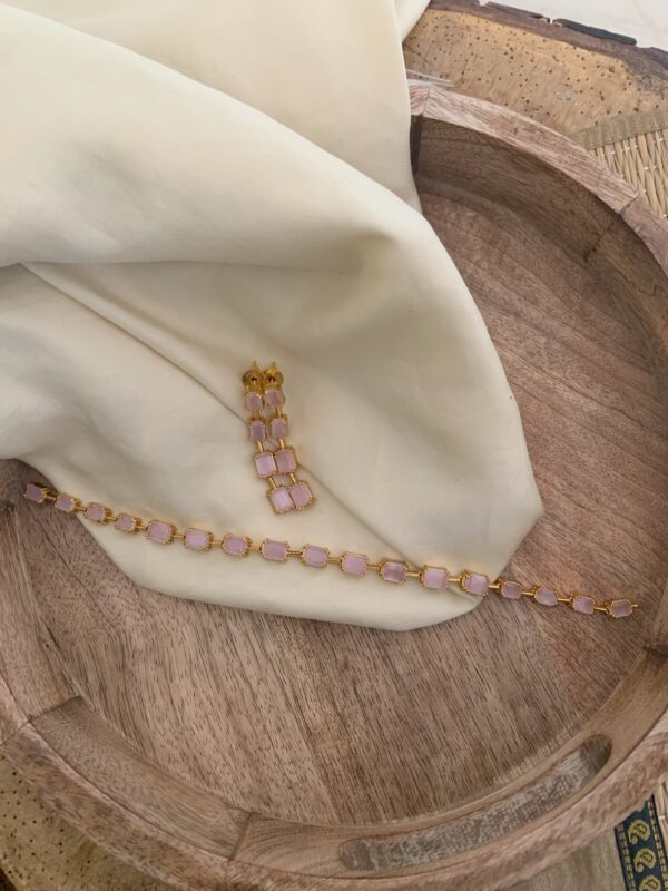 Gold polish blocks set - Pink