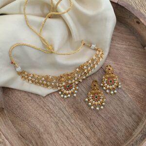 AD gold choker set
