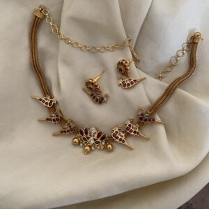 Antique matte parrot attigai set