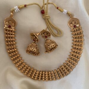 All gold necklace set