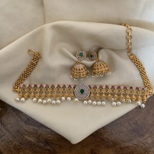 Matte AD pendant choker set