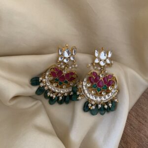 Pachi Kundan Chandbali