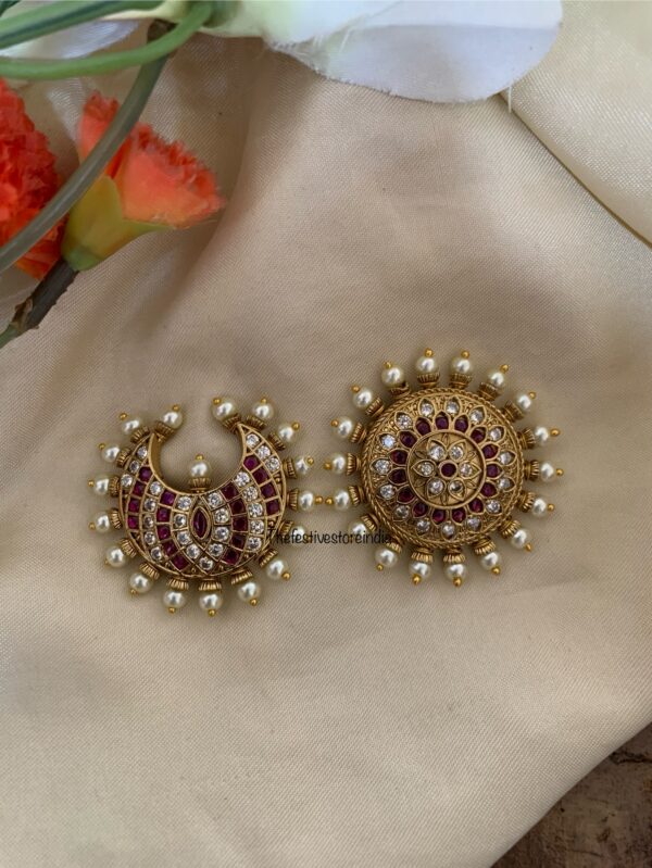 Premium Surya chandra white red set