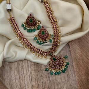 Bridal Kemp attigai necklace set