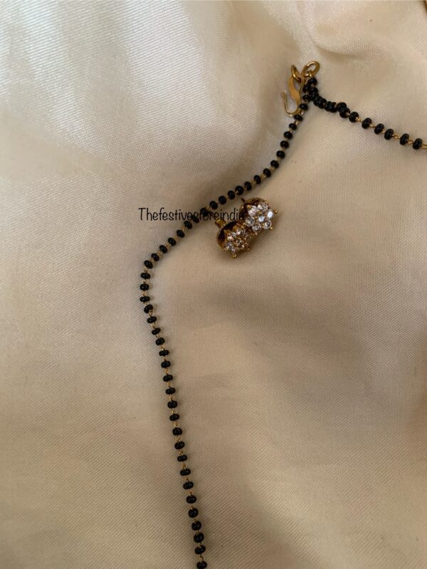 Diamond drops mangalsutra set