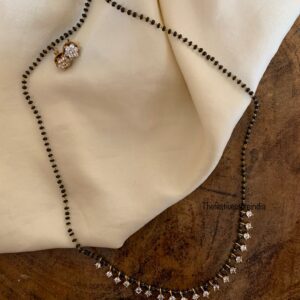 Diamond drops mangalsutra set