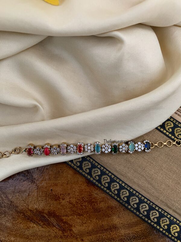 Multi color stone bracelet