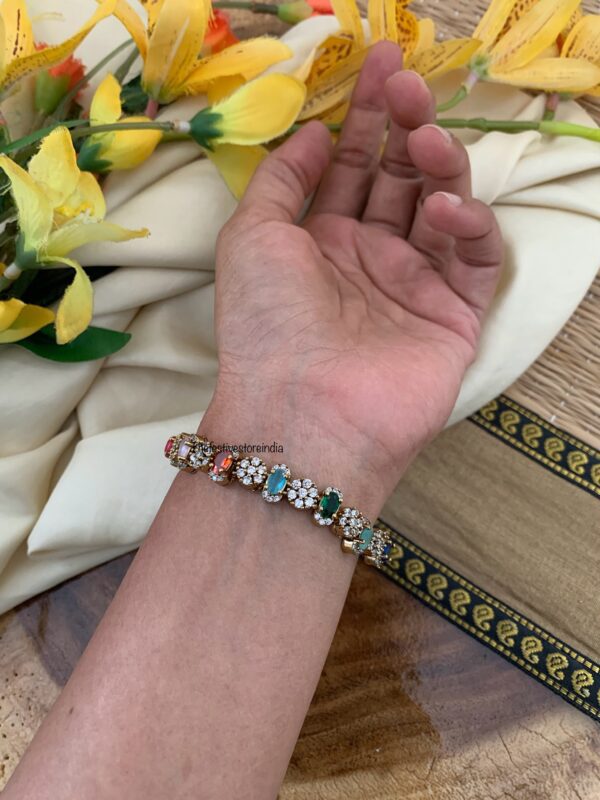 Multi color stone bracelet