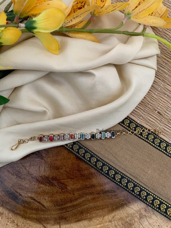 Multi color stone bracelet