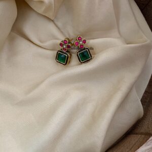 Jadau red green studs