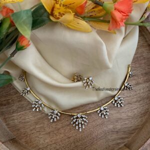 Classic CZ pendant hasli set