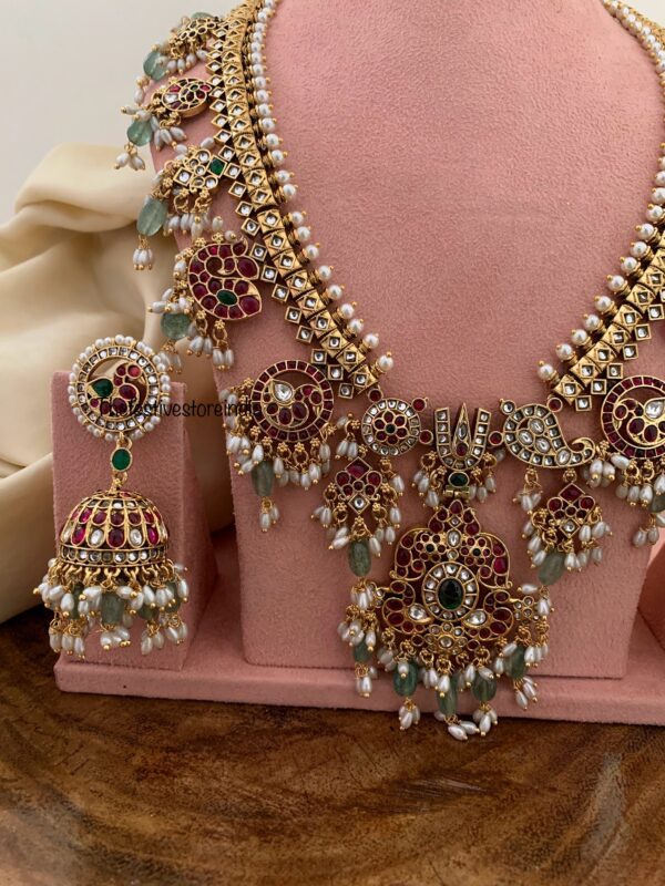 Namam rice pearls grand guttapusalu bridal haaram set