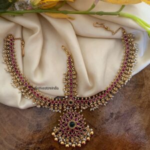 3 layer bridal kemp gejje maangtikka