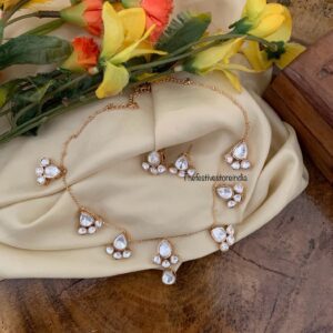 Kundan classy droplets set