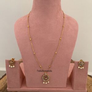 45cms pendant gold look alike chain set