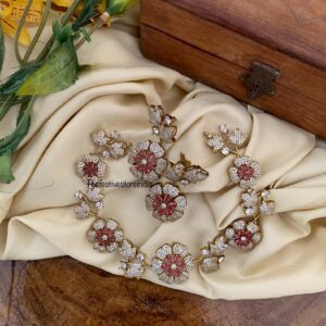 Floral diamonds rubyrose AD set