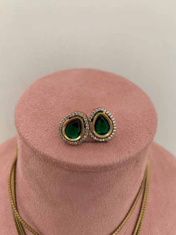 3 layers necklace set - Green