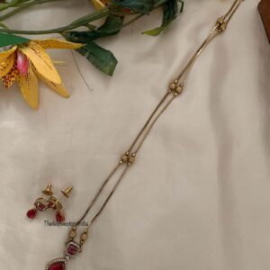 50cms stone chain set - Ruby
