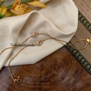 AD floral anklet