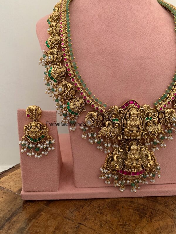 Grand Bridal Lakshmi haaram set
