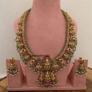 Grand Bridal Lakshmi haaram set