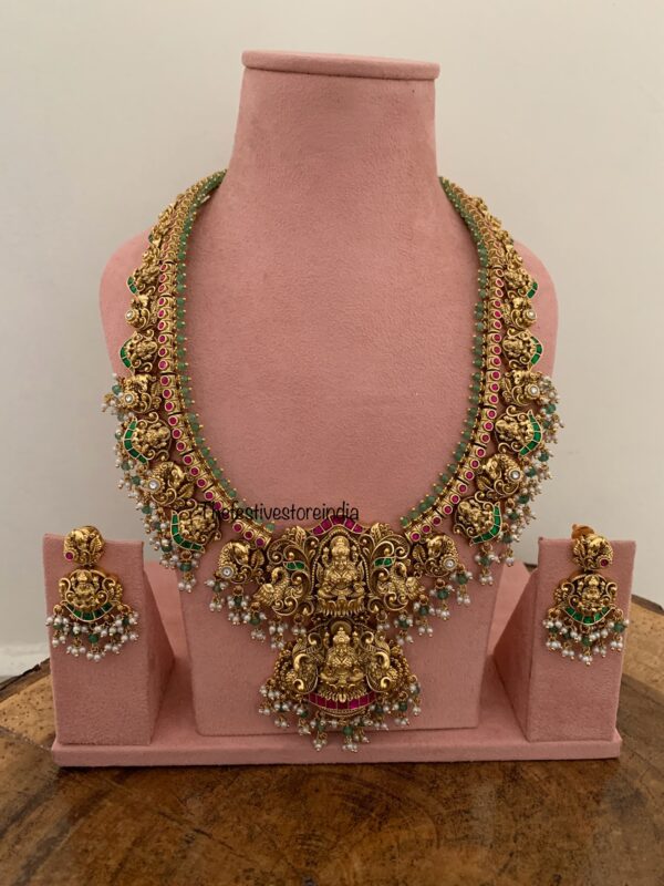 Grand Bridal Lakshmi haaram set