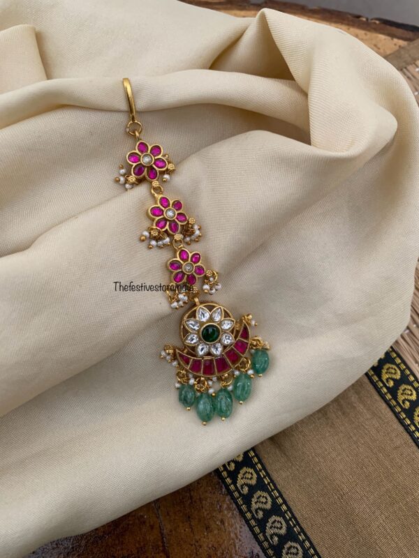 Bridal Jadau classic maangtikka