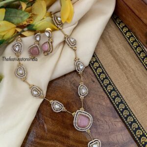 Pink straight drop victorian set
